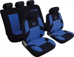 image of Car Seat Cover Precision - Set - Black/Blue 14401 REZISTANZ