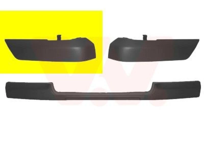 Image of VAN WEZEL Bumper cover VAN WEZEL 1611584