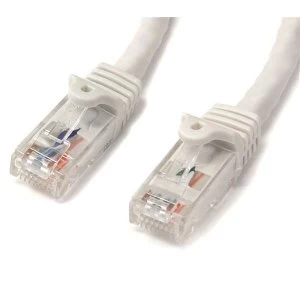 image of StarTech Cat6 patch cable with Snagless RJ45 Connectors 15ft White