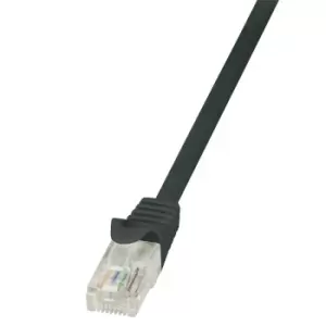 image of LogiLink 1m Cat.6 U/UTP networking cable Black Cat6 U/UTP (UTP)