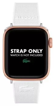 Image of Lacoste 2050006 Apple Strap (38/40mm) White Silicone Watch