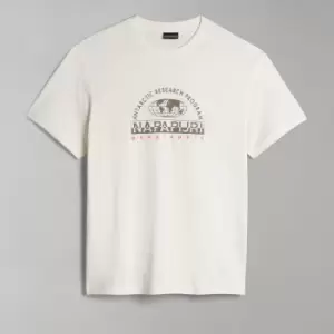 Image of Napapijri Macas Logo-Printed Cotton-Jersey T-Shirt - S