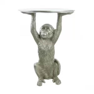 image of Monkey Table Silver Effect 52.5cm