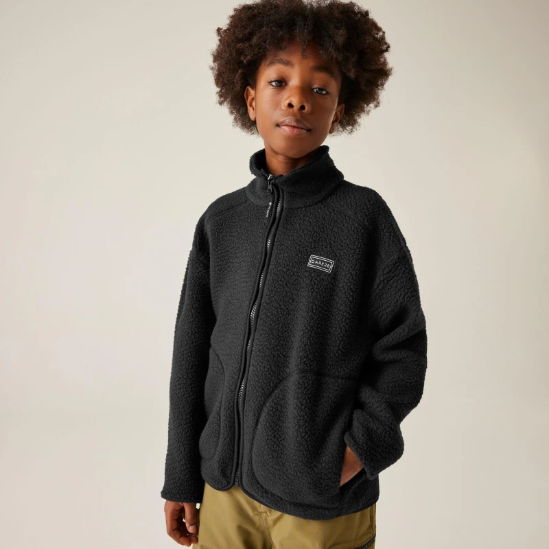 Image of Kids' Full Zip Fleece Dare 2B Zesty II Noir Unisex 9/10 ans