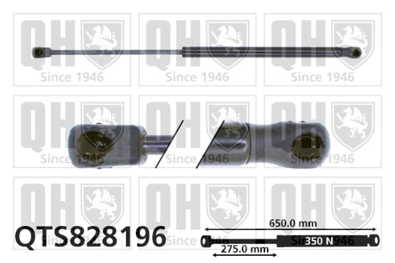 Image of QUINTON HAZELL Bonnet strut QUINTON HAZELL QTS828196