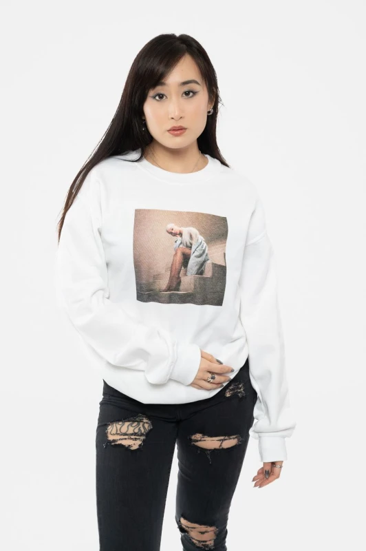 Image of Ariana Grande Staircase Sweatshirt White unisex