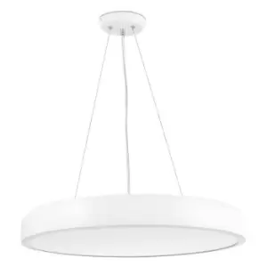 Image of Faro Lighting - Faro Cocotte Cylindrical Pendant White 55cm 3000K