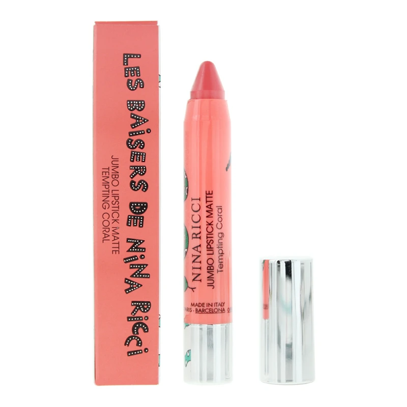 Image of Nina Ricci Jumbo Matte Tempting Coral Lipstick 2.5g