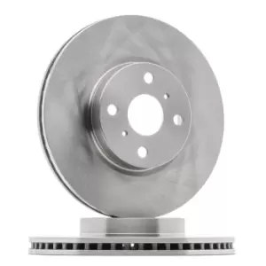 Image of RIDEX Brake disc Front Axle 82B0887 Brake rotor,Brake discs TOYOTA,DAIHATSU,Yaris Schragheck (_P9_),Yaris Schragheck (_P13_)