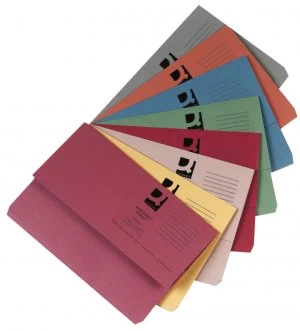 Image of Q Connect Document Wallet Fc Asst Pk50