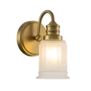 Image of Quoizel Swell Wall Lamp Brushed Brass, IP44