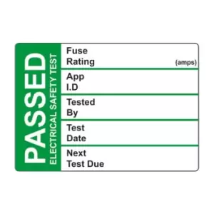 Image of Spectrum Industrial PAT Test Label - 50 Roll Sav (50 X 35MM)