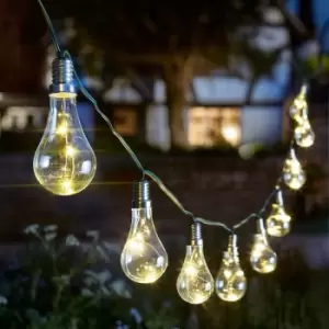 image of Led 1.8m Firefly Effect String Light eureka! Bulbs (Set of 10 Lights) Warm White - Smart Solar