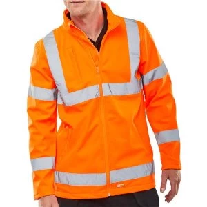 Image of Bseen High Vis Soft Shell Jacket EN20471 GORT3279 2XL Orange Ref
