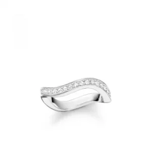 Image of Ladies Thomas Sabo Sterling Silver Size M.5 Ring