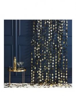 image of Ginger Ray Gold Star Curtain Party Backdrops Pack Of 2