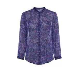 Image of French Connection Bethany Crinkle Shirt - Blue