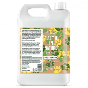 Image of Faith In Nature Chamomile Dog Shampoo - 5Ltr