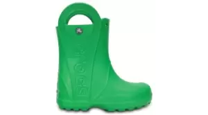 Image of Crocs Handle It Rain Boot Boots Kids Grass Green C12