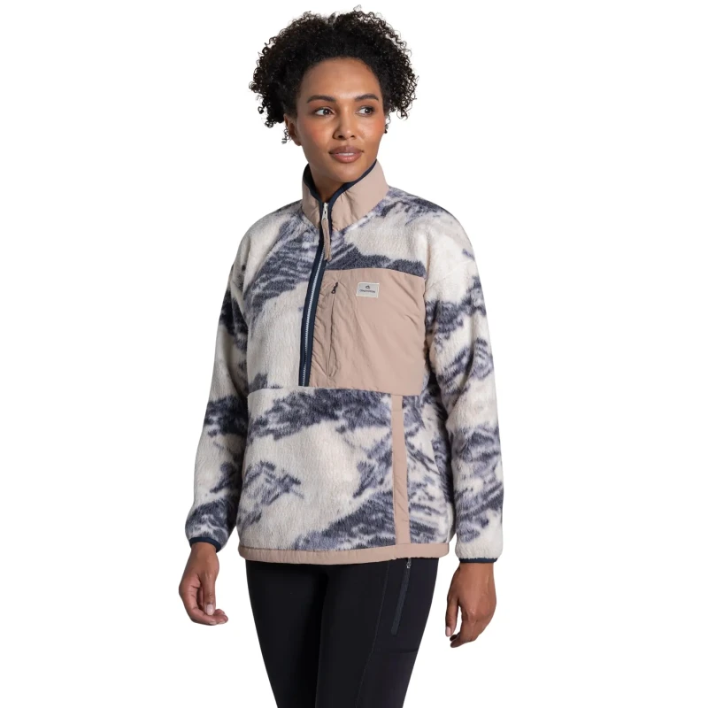 Image of Womens half zip fleece Craghoppers Grange Bleu Female 38