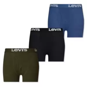 image of Levis Boy's Three Pack Boxer Set - Black