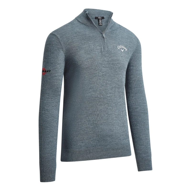Image of Callaway Zip Sweater Mens - Grey Grey S