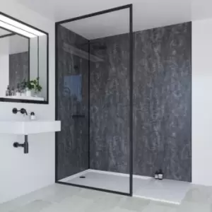 image of Multipanel Linda Barker Bathroom Wall Panel Hydrolock 2400 X 900mm Graphite Elements