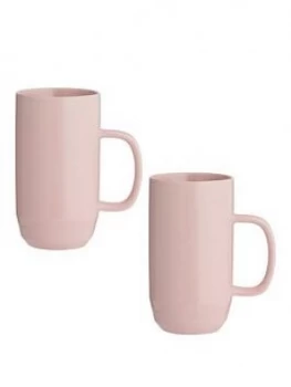 Image of Typhoon Caf&Eacute; Concept Set Of 2 Pink Latte Mugs