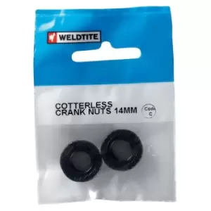 Image of Weldtite Bike Bits Cotterless Crank Nuts 14mm x2