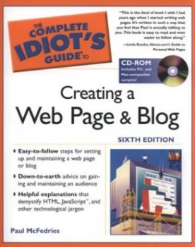Image of The Complete Idiots Guide to Creating a Web Page and Blog by Paul Mcfedries Paperback