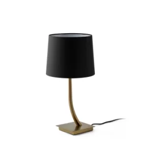 image of Rem Table Lamp Round Tapered Black, E27