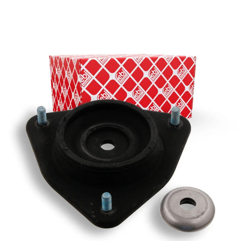 Image of FEBI BILSTEIN 12470 Top strut mount Front Axle, with ball bearing Elastomer Suspension Strut Support Bearing (1180)