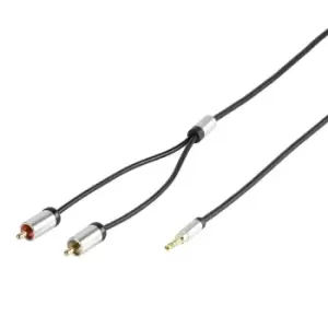 Image of Vivanco Premium 3.5mm Stereo Jack to Twin Phono RCA Audio Cable