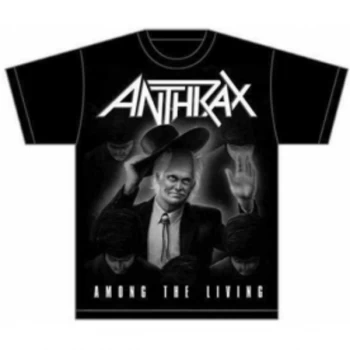 Image of Anthrax Among The Living Mens Black T-Shirt: Large