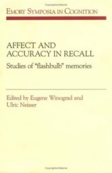Image of Affect and Accuracy in Recall by Eugene Winograd Hardback
