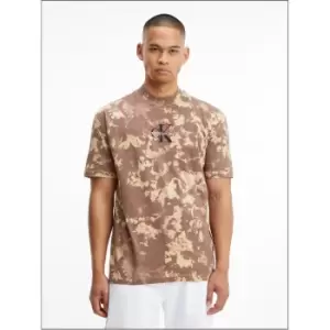 Calvin Klein Jeans CAMO AOP TEE - Brown