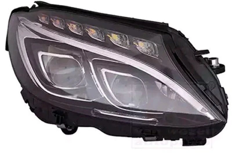Image of VAN WEZEL 2924966M Headlights LED, without control unit, Right, without motor for headlamp levelling Headlight (259)