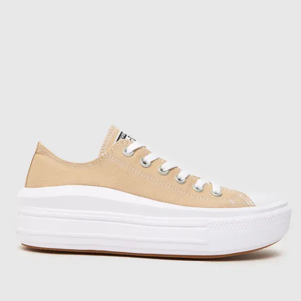 Image of Converse all star move ox trainers in beige Beige UK 5 (EU 37½)
