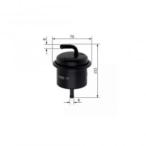 Image of Fuel filter Bosch F 026 403 755