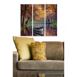 Image of MDF100419445 Multicolor Decorative MDF Painting (3 Pieces)
