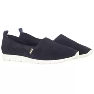 Image of Barbour Mens Nova Shoes Navy Suede 4