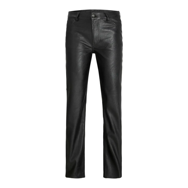 Image of JJXX Womens straight leather Trousers JJXX kenya Noir Female L