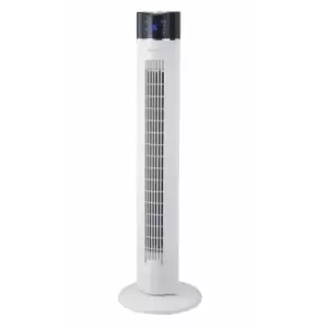 image of Puremate 43" Oscillating Tower Fan With Air Purifier & Aroma Function - White