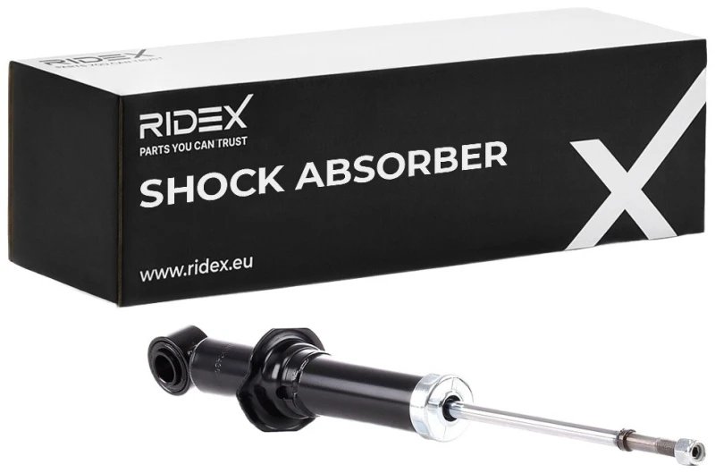 Image of RIDEX 854S1299 Shock absorber Rear Axle, Gas Pressure, Telescopic Shock Absorber, Top pin Shock Absorber (854)