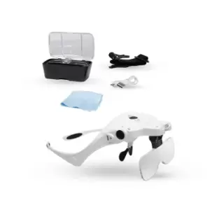 image of Lightcraft Magnifier Spectacles and Headband, white