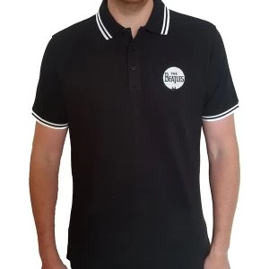 Image of The Beatles - Drum Logo Unisex Large T-Shirt - Black