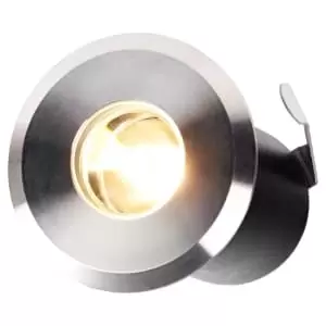 Image of ELLUMIERE Outdoor Low Voltage Stainless Steel LED Small Deck Lights 1W 4 Pack