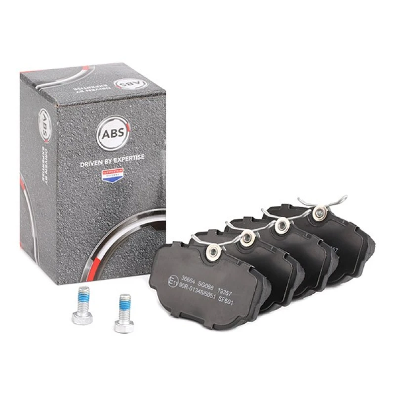 Image of A.B.S. 36664 Brake pad set prepared for wear warning indicator Brake Pad Set,disc brake (402)