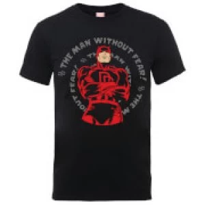 Image of Marvel Comics Daredevil Spiral Mens Black T-Shirt - L - Black