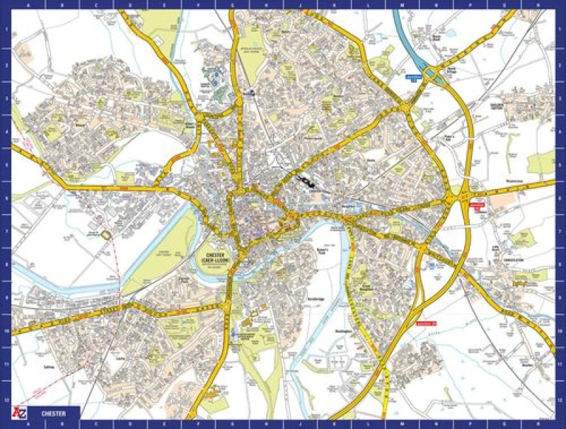 Image of A to Z A to Z Map of Chester 1000 Piece Jigsaw Puzzle